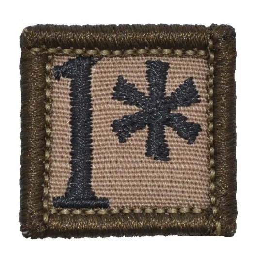 1* Star Astrick Velcro Patch