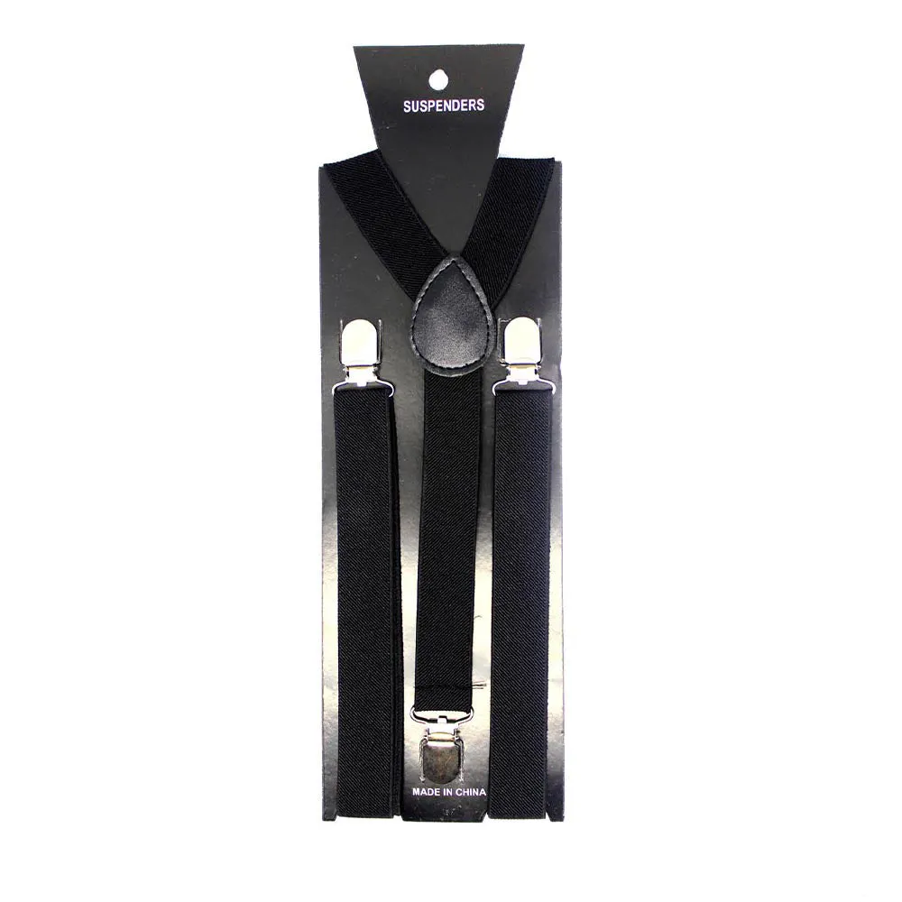 1" Elastic Y-Back Clip Suspenders