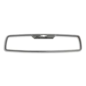 2010-2014 Camaro SS - Rear View Mirror Trim 'SuperSport' Rectangle mirror- Brushed Stainless