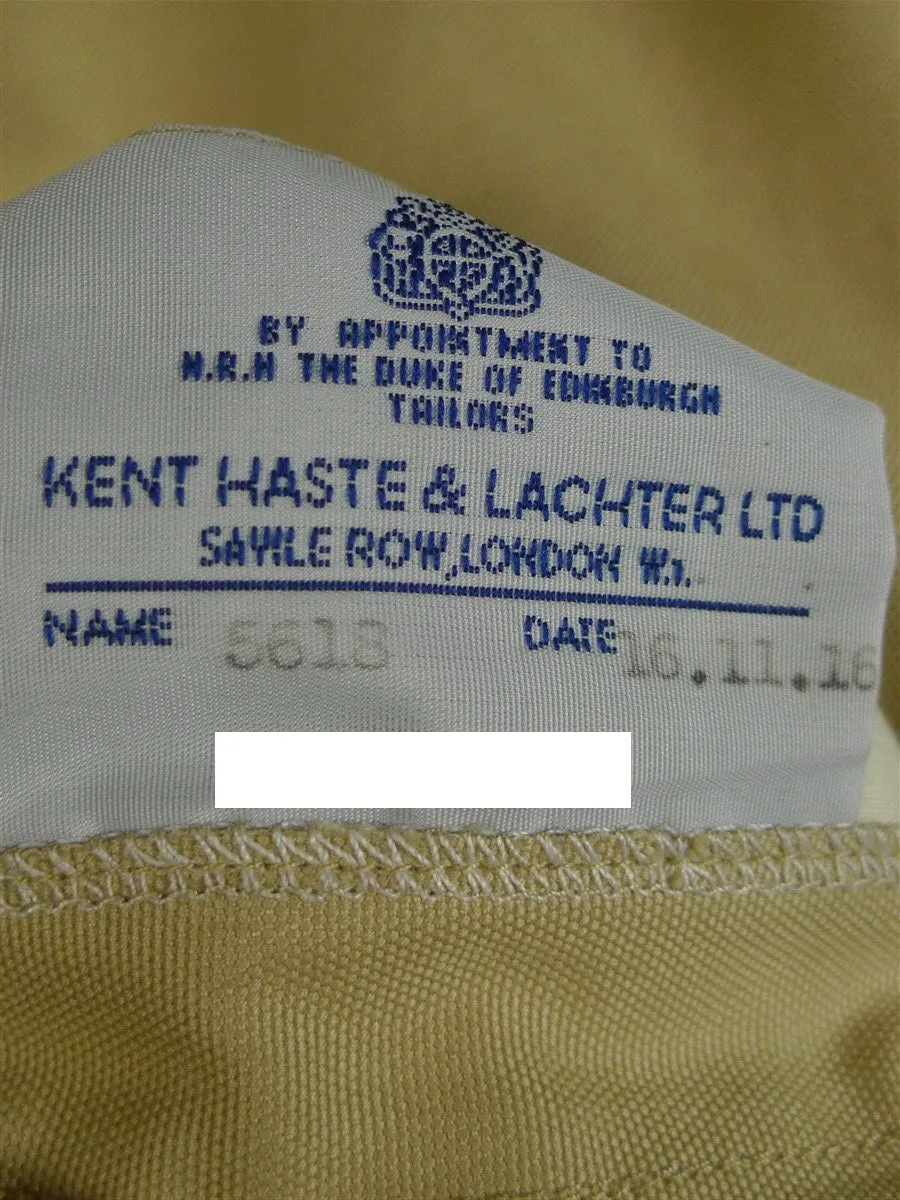 250724/029 immaculate kent haste lachter 2016 savile row bespoke beige cotton drill safari summer sports jacket blazer 48 regular