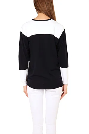 3.1. Phillip Lim Colorblock V Neck Pullover