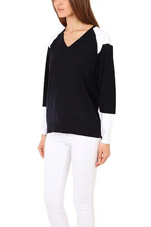 3.1. Phillip Lim Colorblock V Neck Pullover