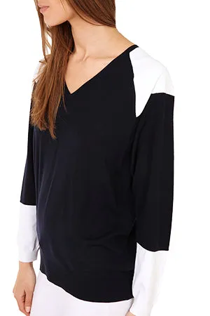 3.1. Phillip Lim Colorblock V Neck Pullover