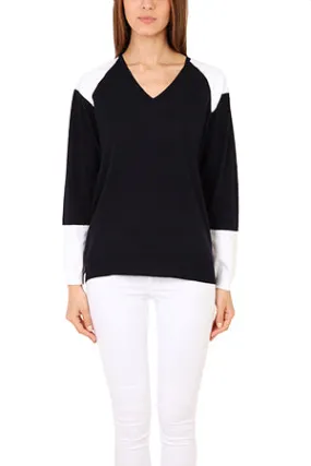 3.1. Phillip Lim Colorblock V Neck Pullover