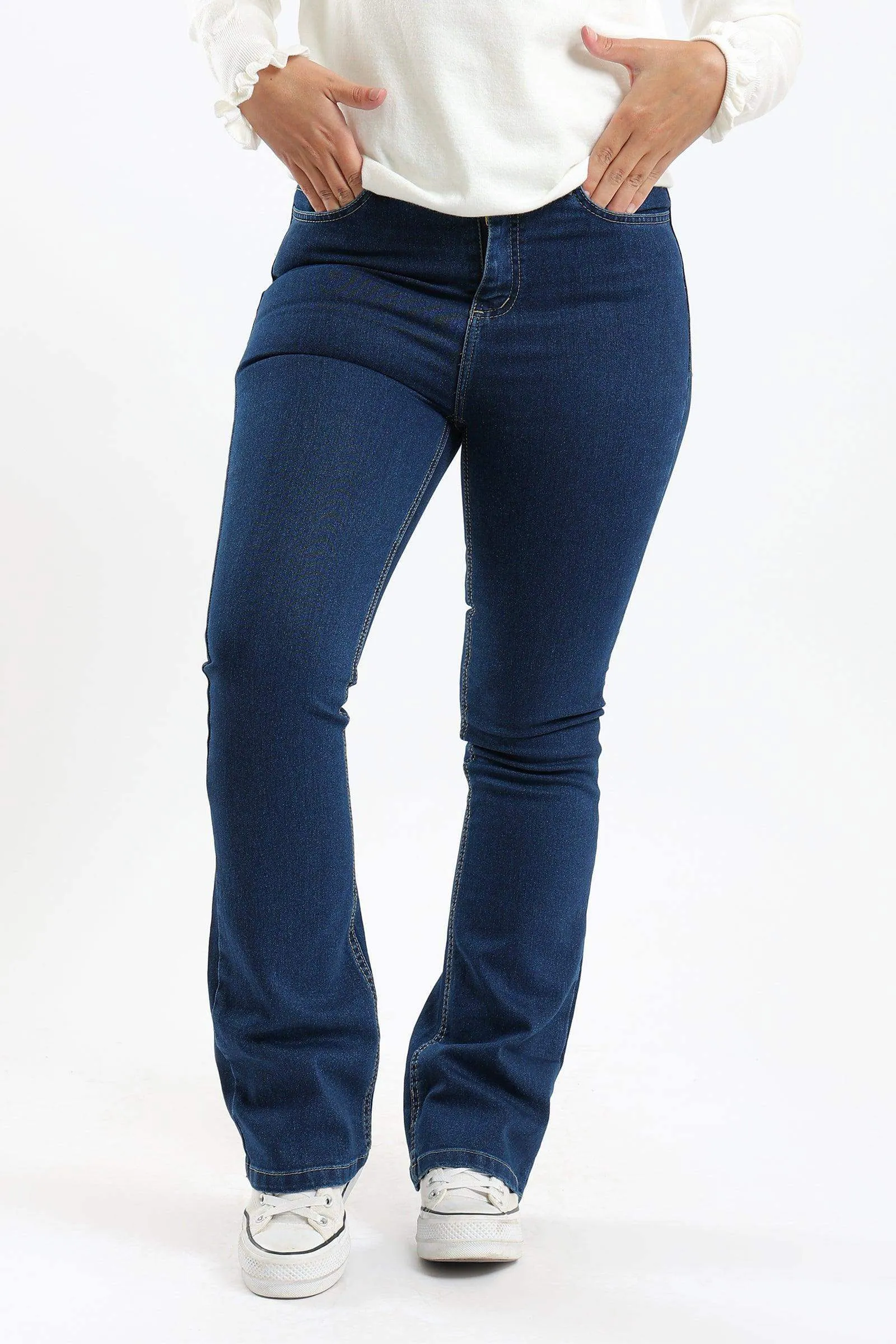 5 Pockets Flared Jeans