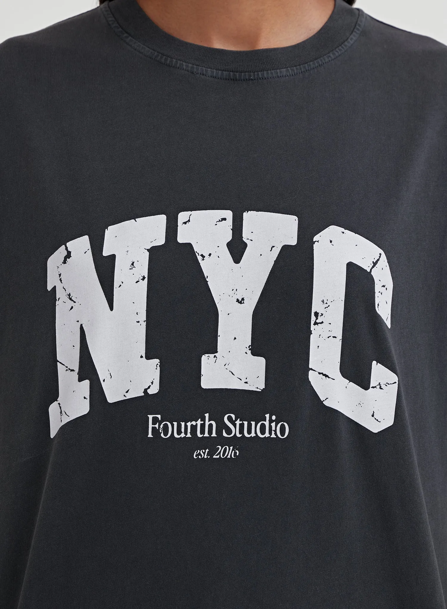 Acid Wash Sustainable NYC T-Shirt – Lowie