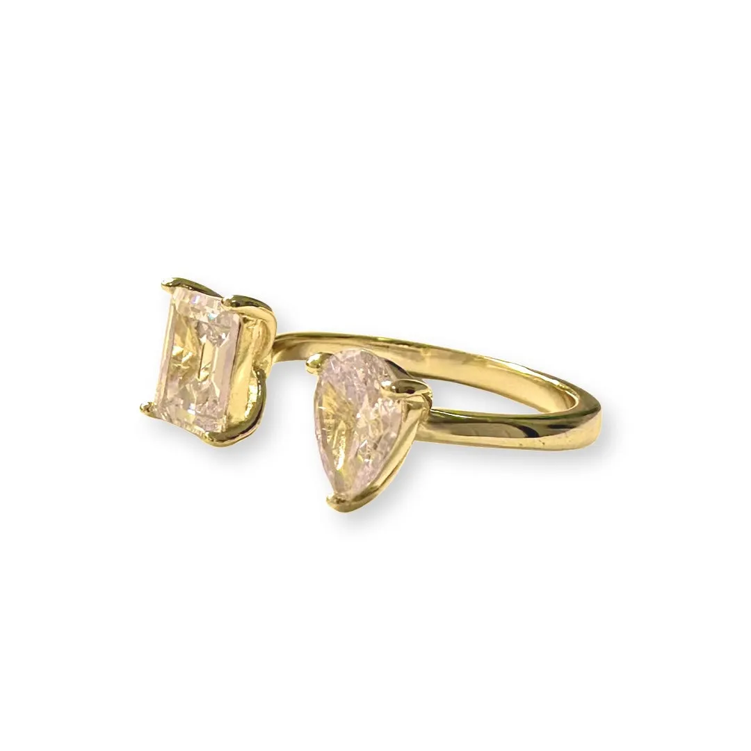 Adriene Duo Adjustable Cocktail Ring