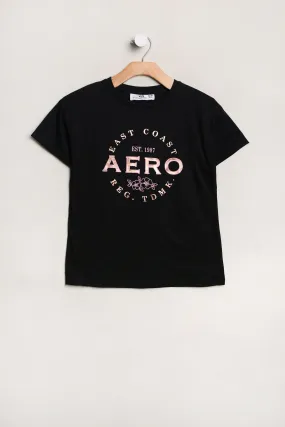 AERO Girls' East Coast Registered Trademark Graphic Tee