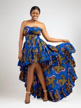 African Print Tiwa Butterfly skirt