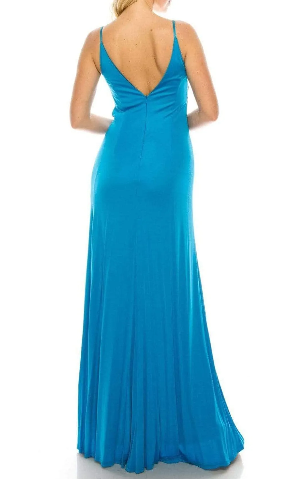 Aidan Mattox - 54470470 V Neck and Back Column Dress