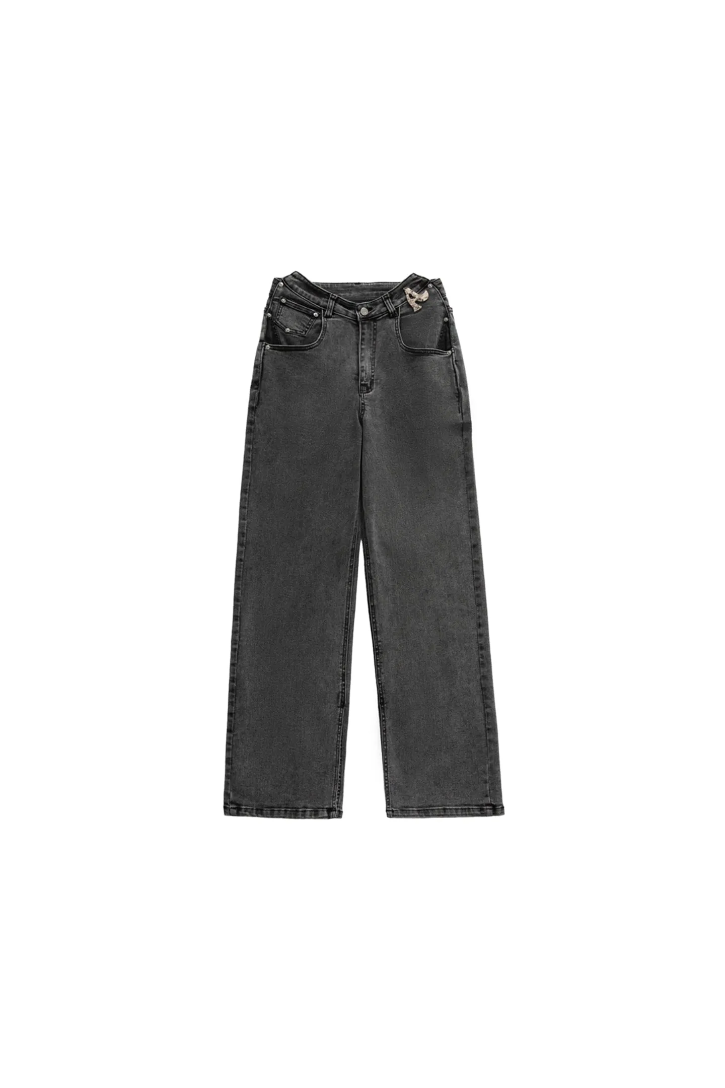 AINTSHY Black Oversized Jeans