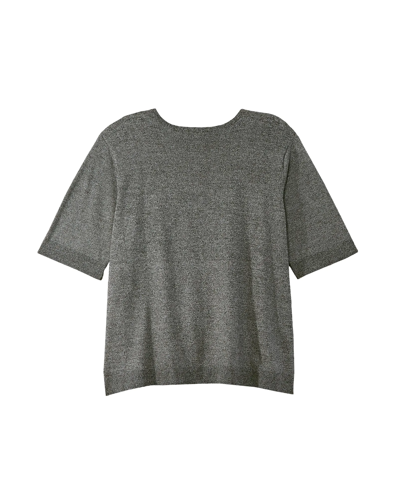 Alessandra Necklace Detail Tee | Charcoal Grey