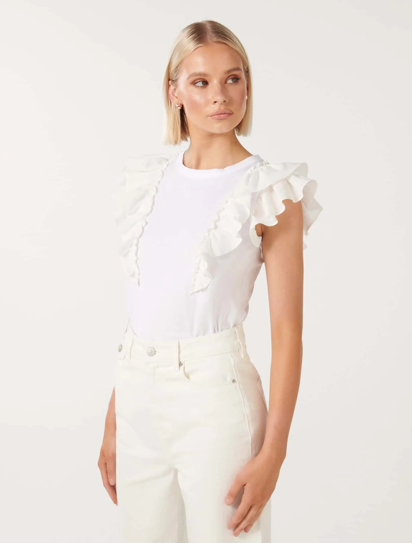 Alice Ruffle Sleeve T-Shirt