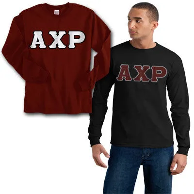 Alpha Chi Rho Long-Sleeve Shirt, 2-Pack Bundle Deal - Gildan 2400 - TWILL