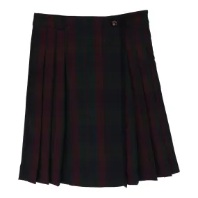 ANALOGIE NAVY/BURGUNDY PLAID SKIRT