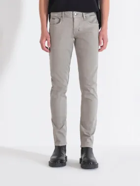 Antony Morato Men Grey Solid Tapered Fit Mid-Rise Jeans