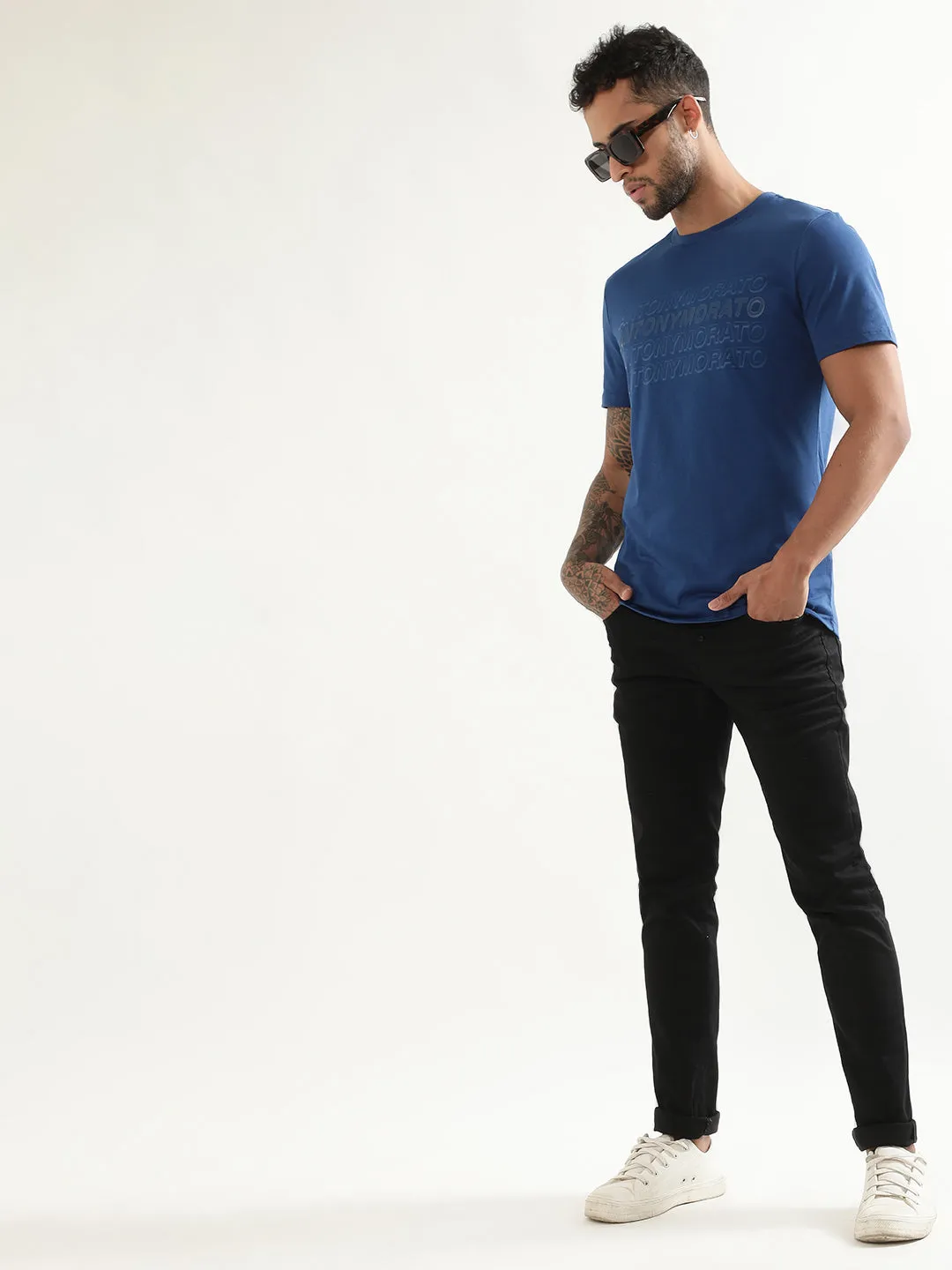 Antony Morato Men Tapered Fit Stretchable Cotton Jeans