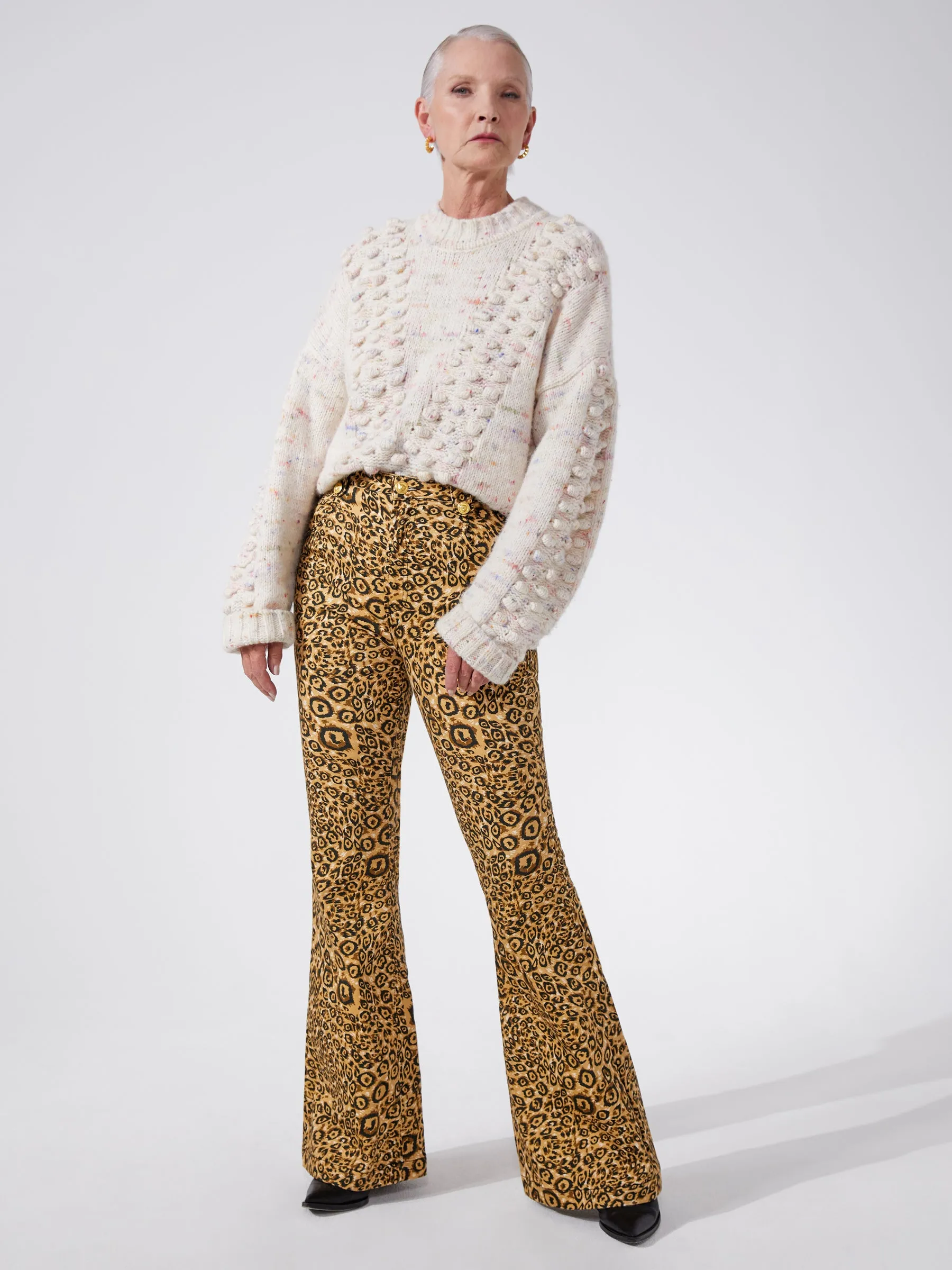 Arizona Flare Jeans Leopard