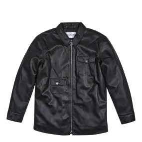 Army Zip Overshirt Black