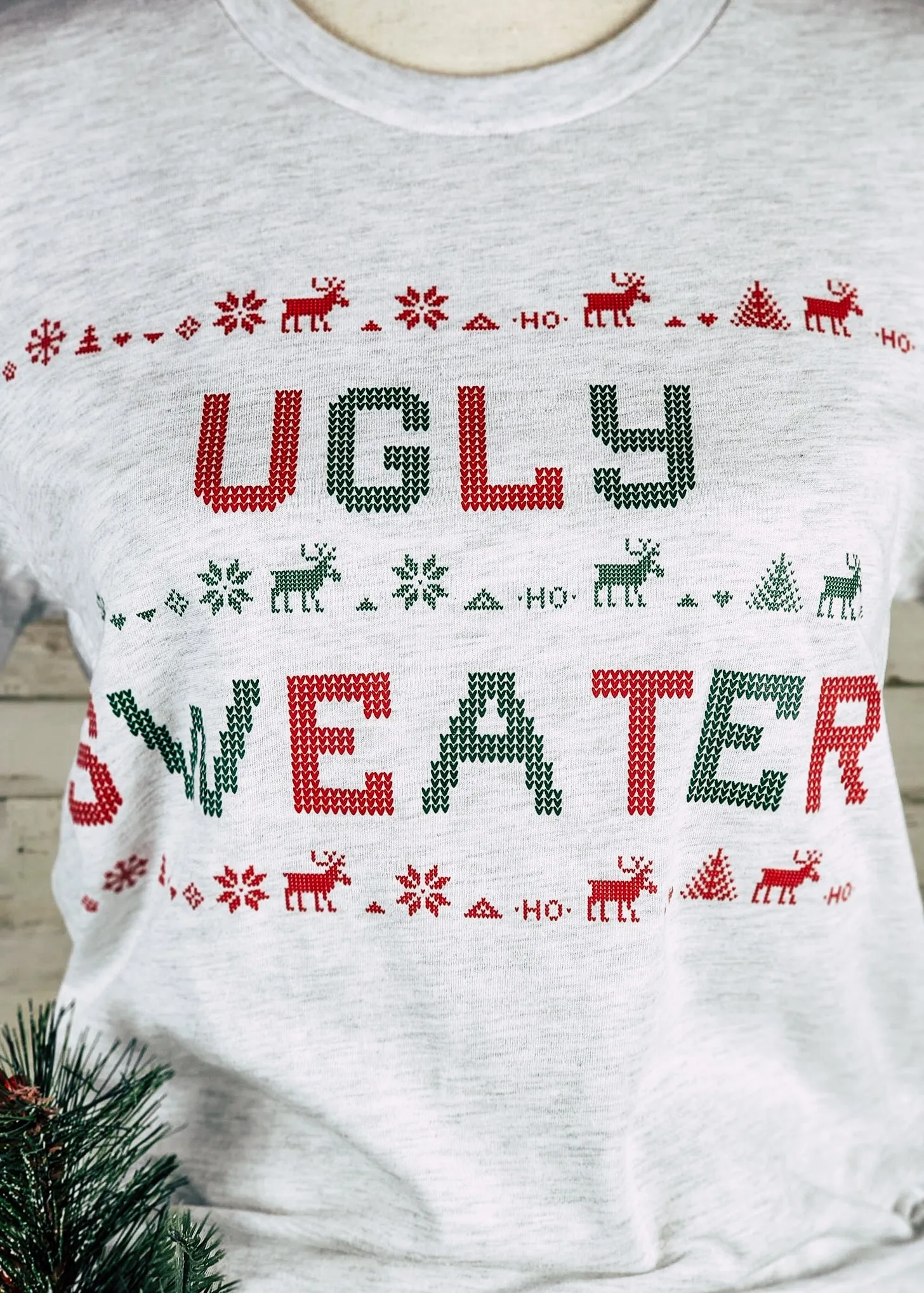 Ash Ugly Sweater Short Sleeve Graphic Tee