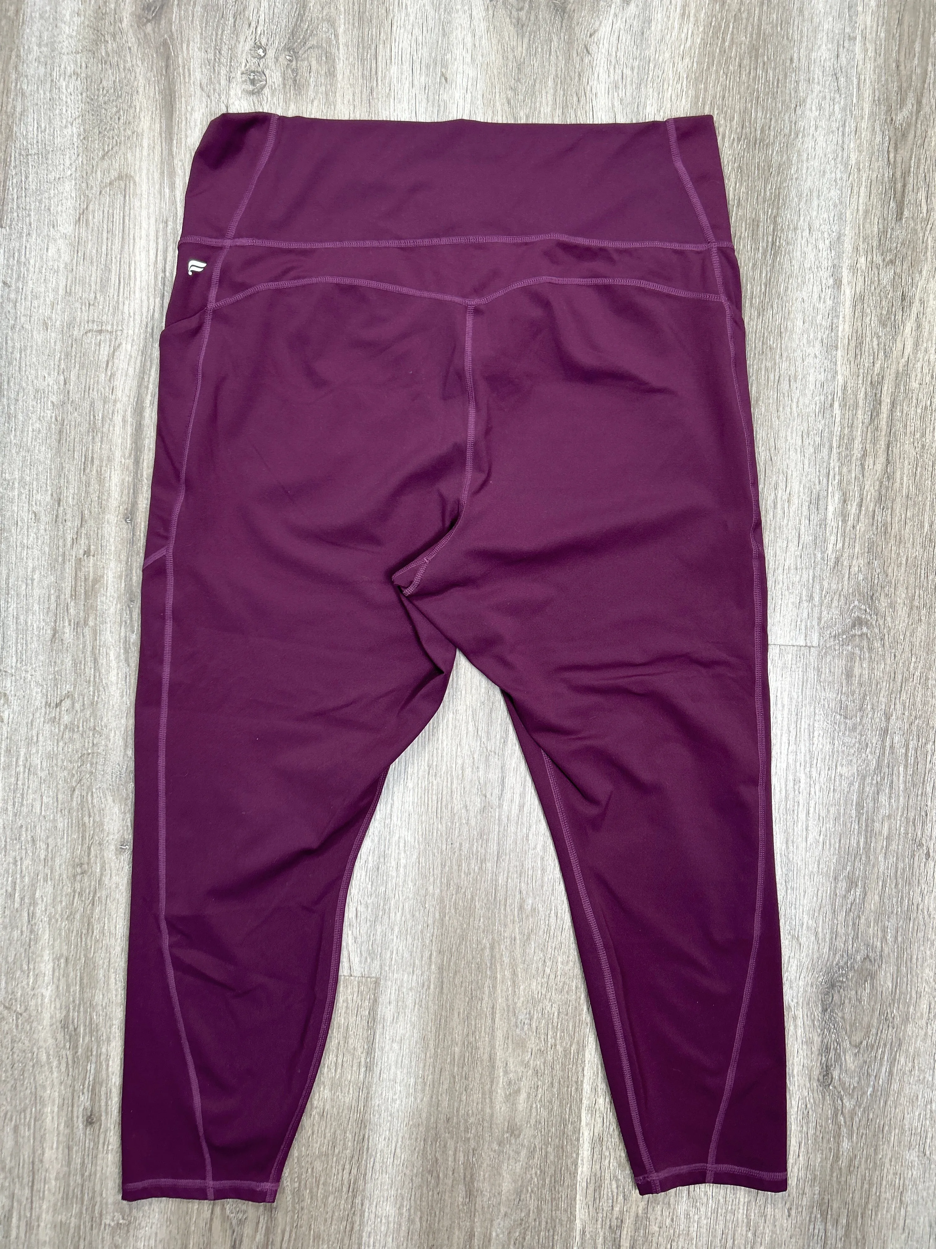 Athletic Leggings By Fabletics In Purple, Size: 3x