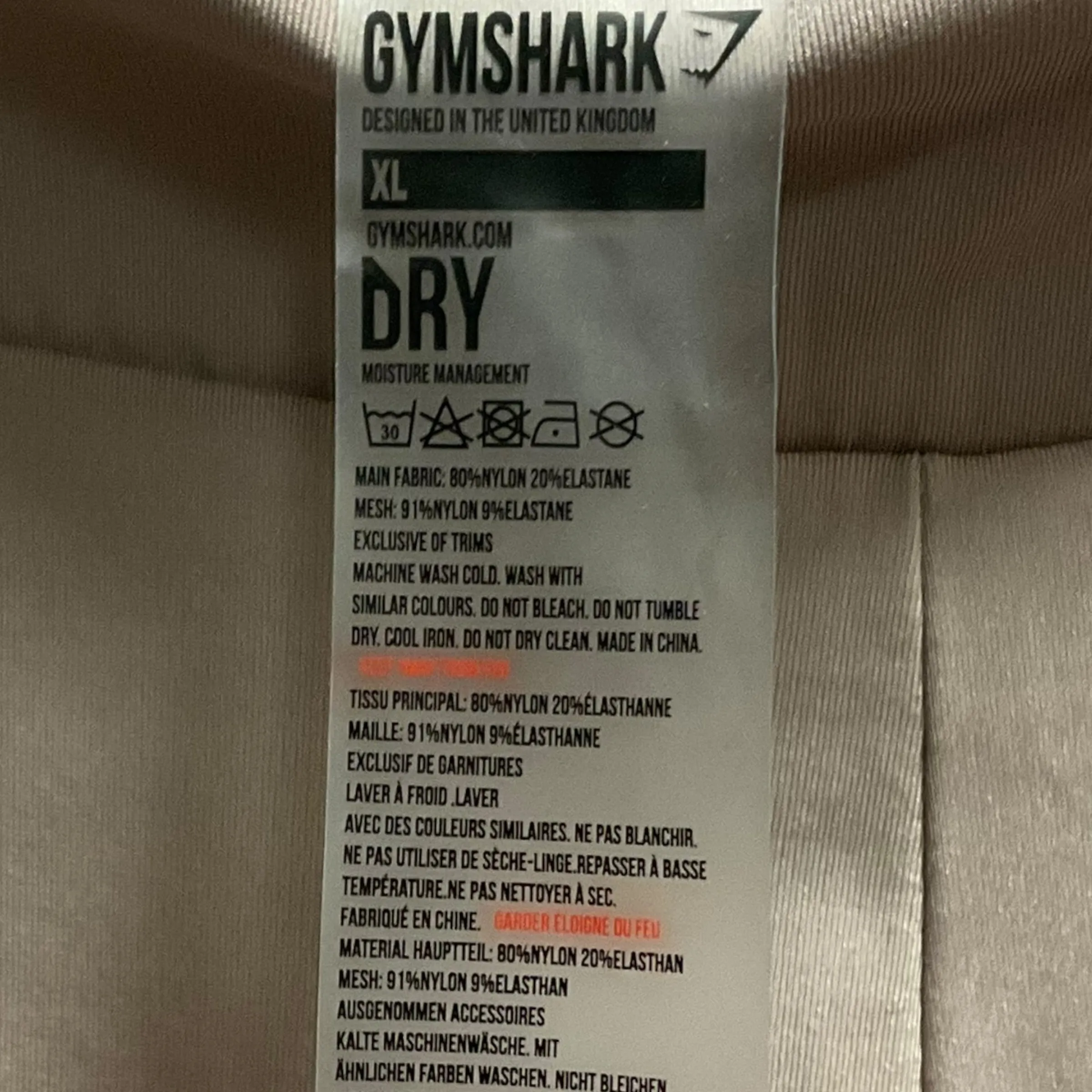 Athletic Leggings By Gym Shark In Mauve, Size: Xl