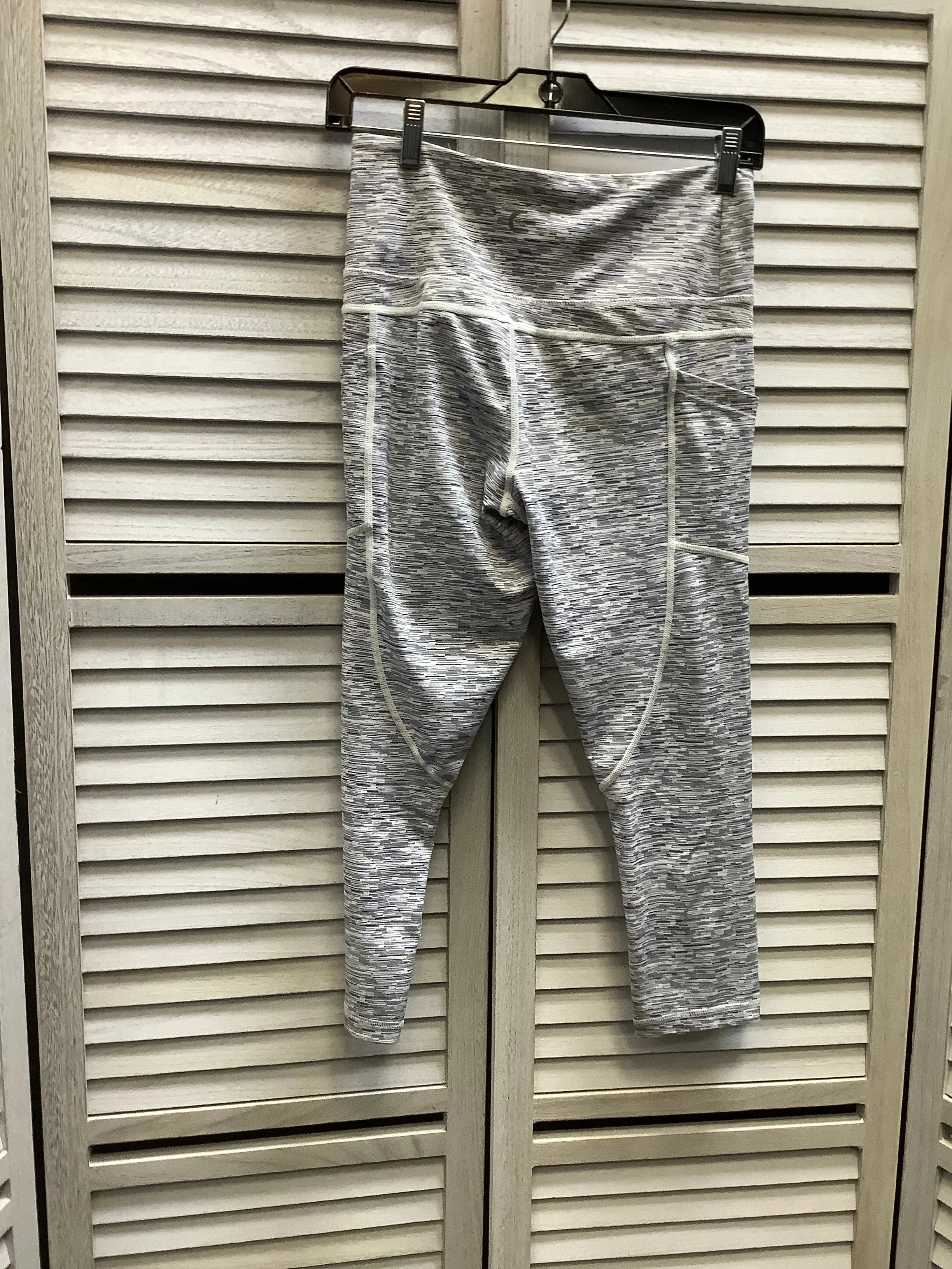 Athletic Leggings By Zyia In Grey, Size: M