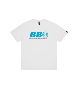 BB ASTRO T-SHIRT - WHITE/BLUE LOGO