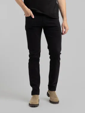 Black Five-Pocket Jeans