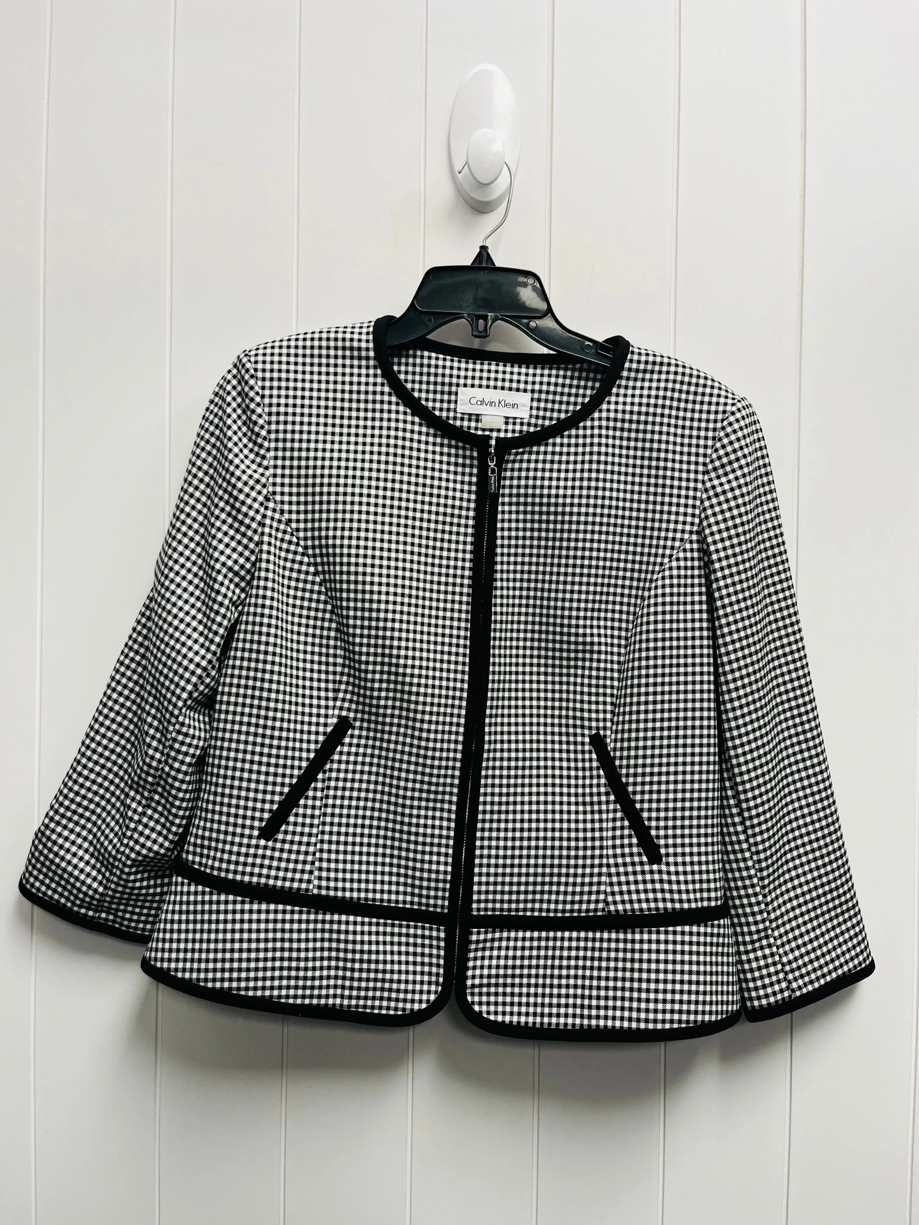 Blazer By Calvin Klein In Black & White, Size: 10