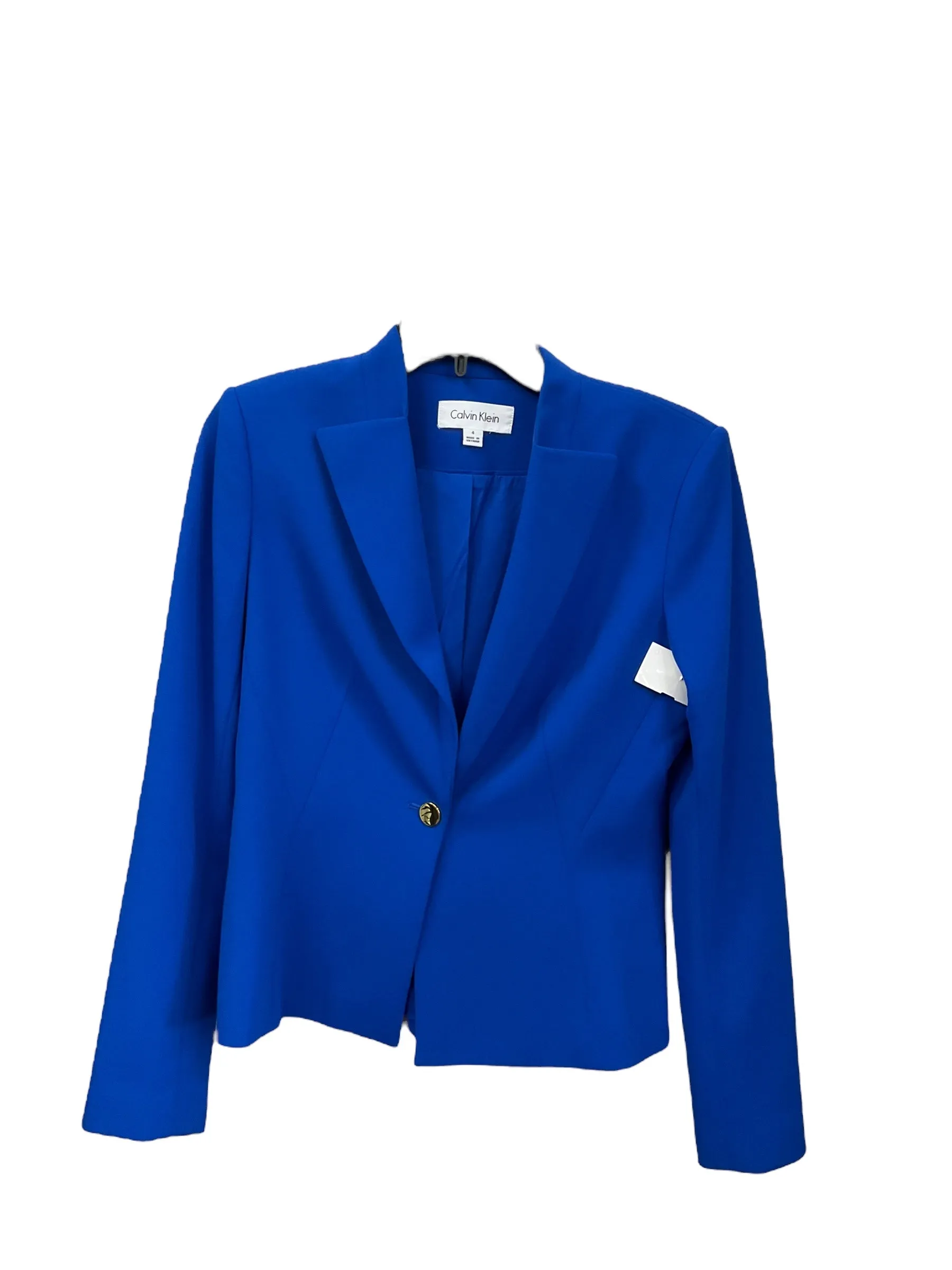 Blazer By Calvin Klein In Blue, Size: S