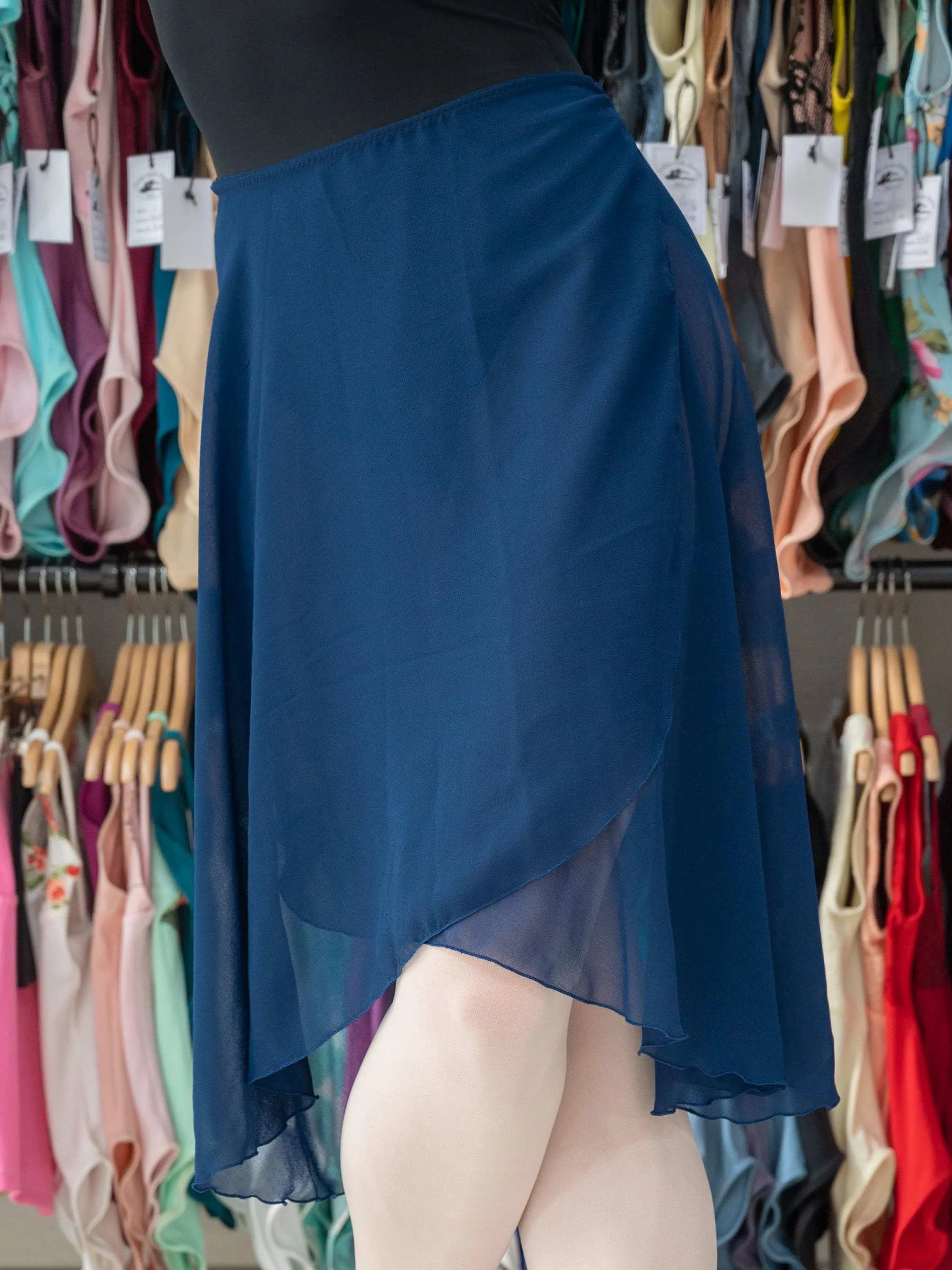 Blue Wrap Long Dance Skirt MP310