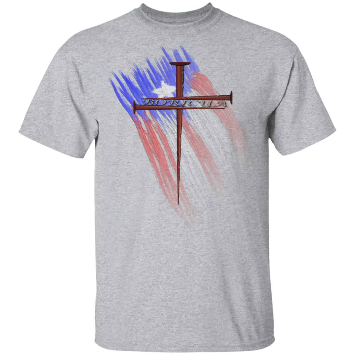 BORICUA CROSS 5.3 oz. T-Shirt