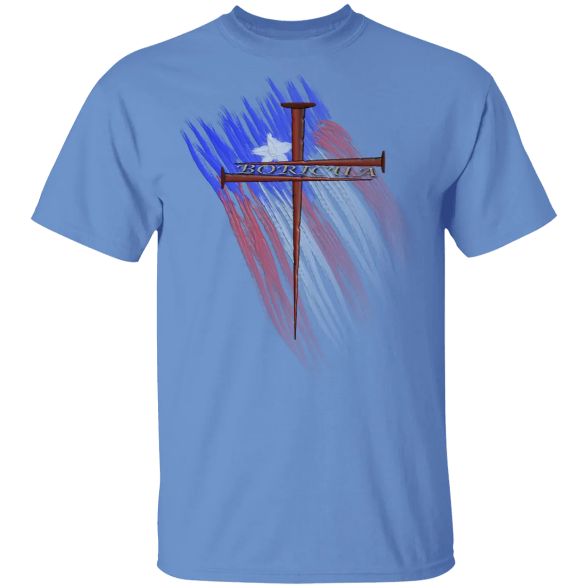 BORICUA CROSS 5.3 oz. T-Shirt