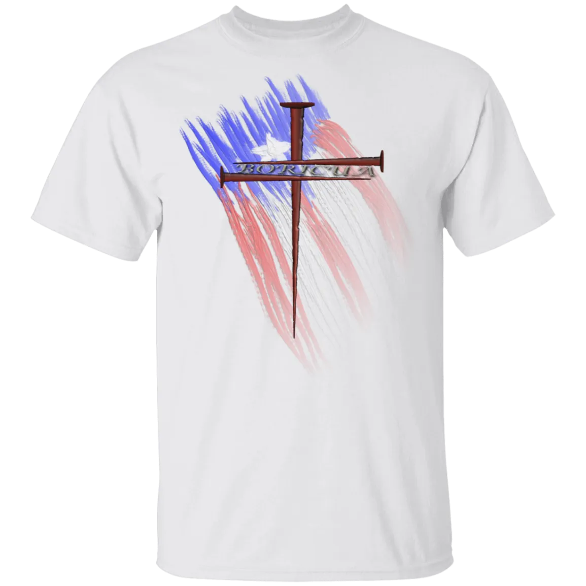 BORICUA CROSS 5.3 oz. T-Shirt