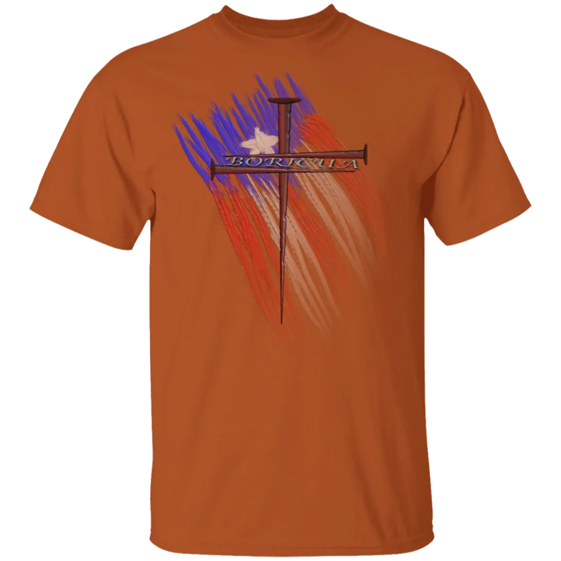 BORICUA CROSS 5.3 oz. T-Shirt