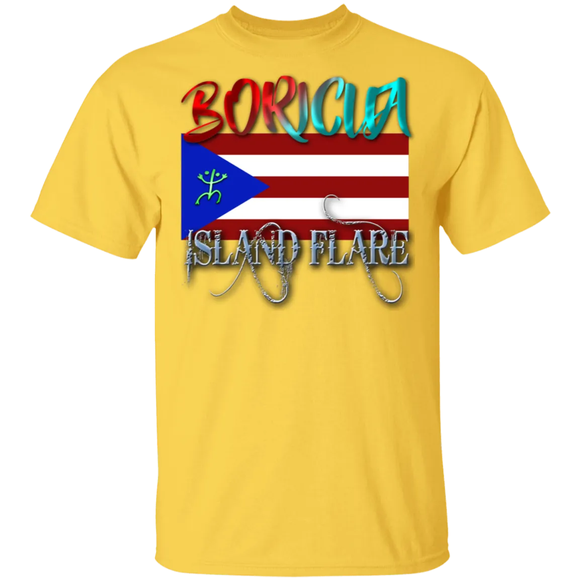 Boricua Island Flare 5.3 oz. T-Shirt