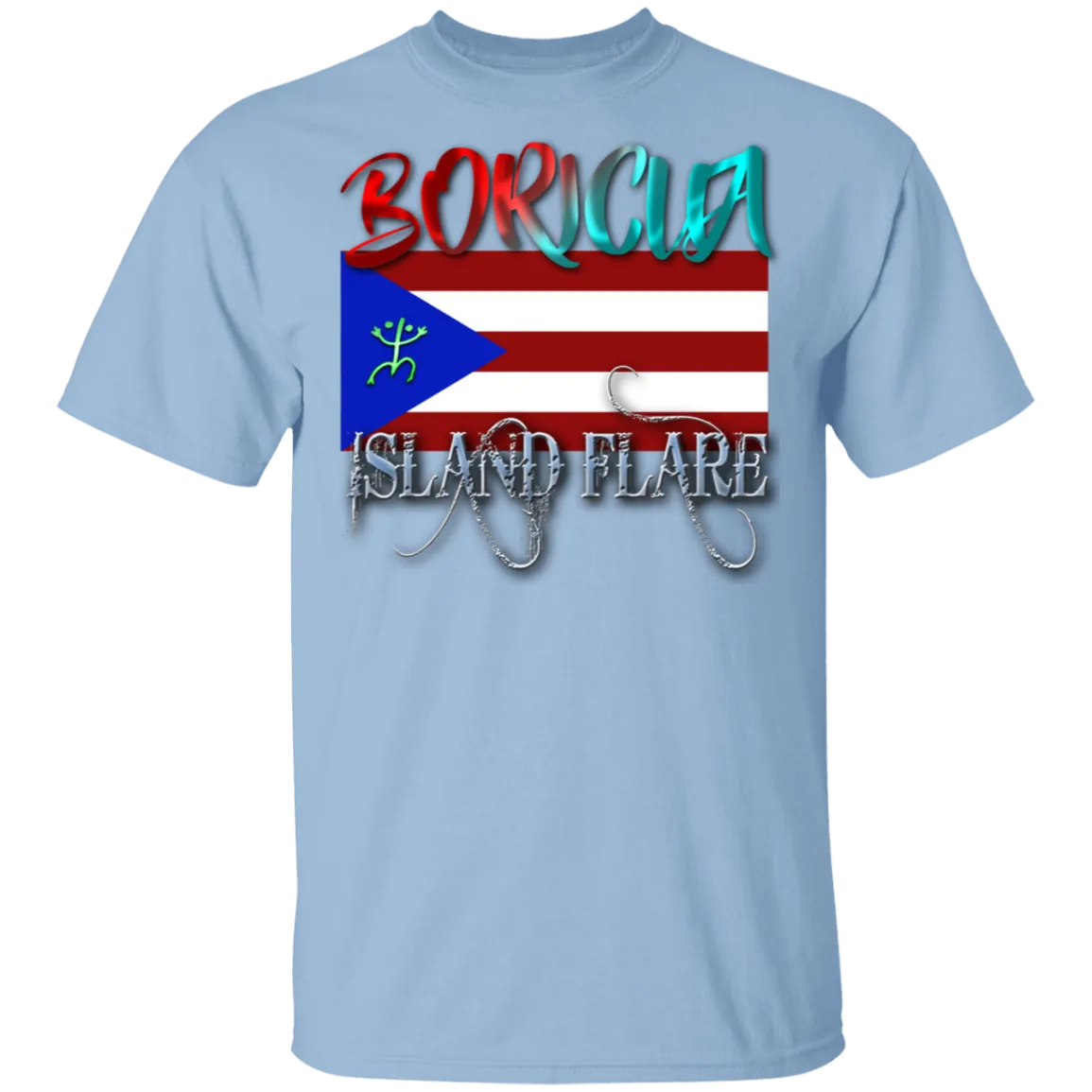 Boricua Island Flare 5.3 oz. T-Shirt