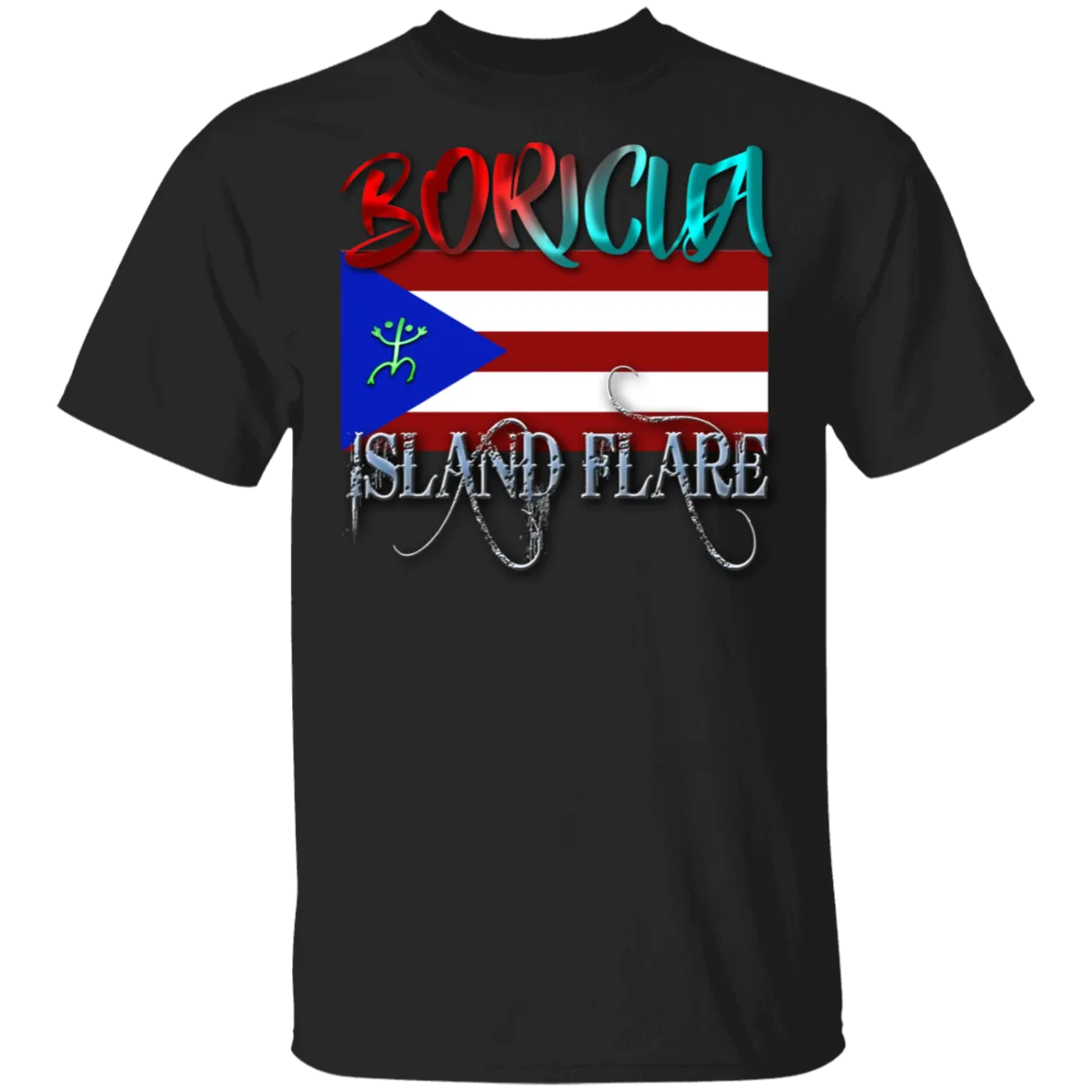 Boricua Island Flare 5.3 oz. T-Shirt