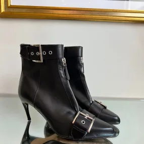 Bota Alexander McQueen Black Leather Buckle