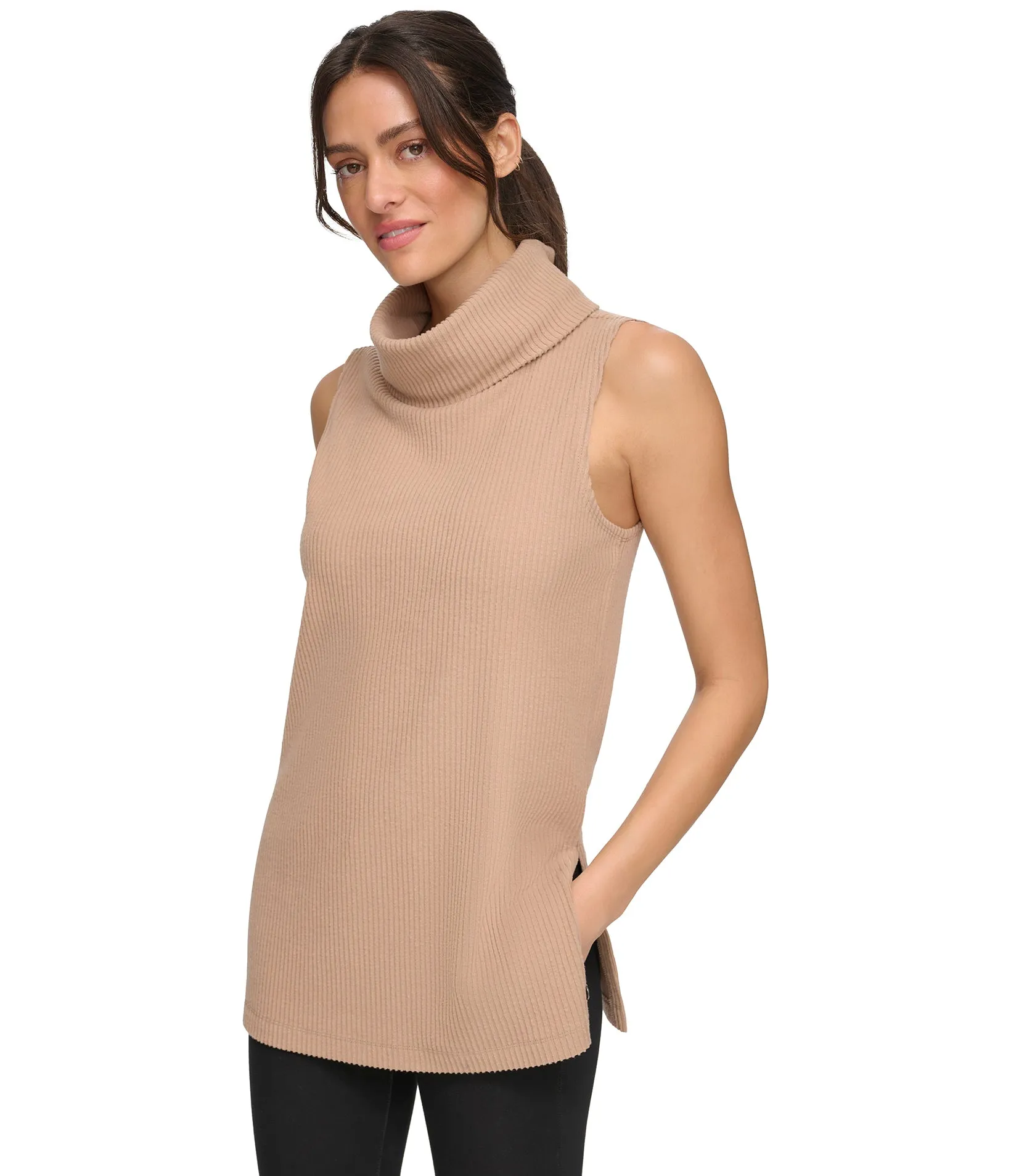 Brushed Rib Turtlenck Tunic