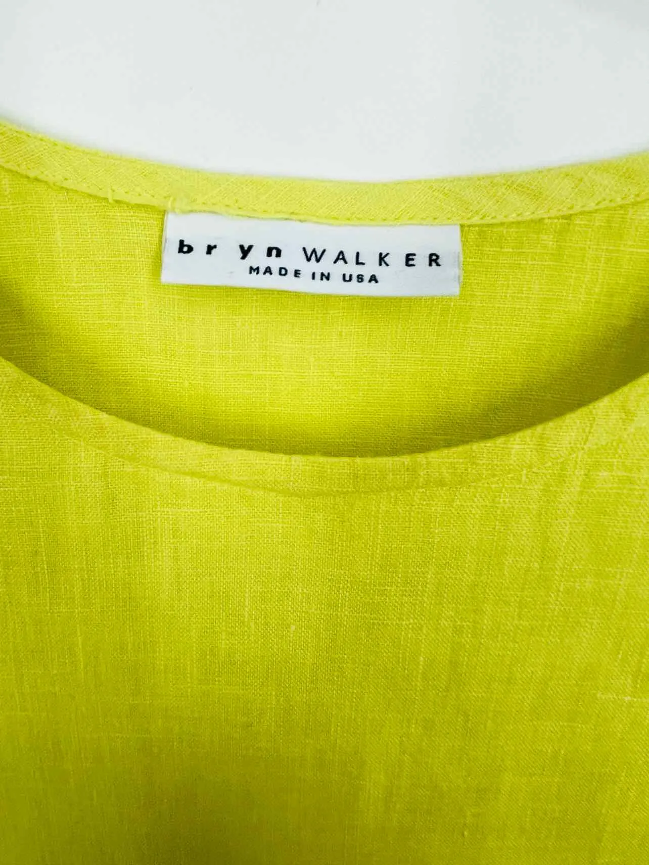 Bryn Walker Size XS Yellow Linen Dresses Dress