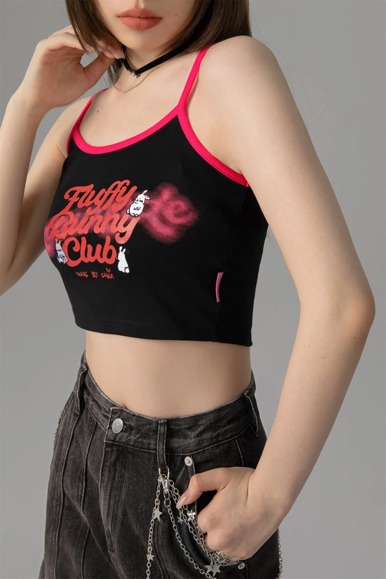 Bunny Club Cropped Cami Top