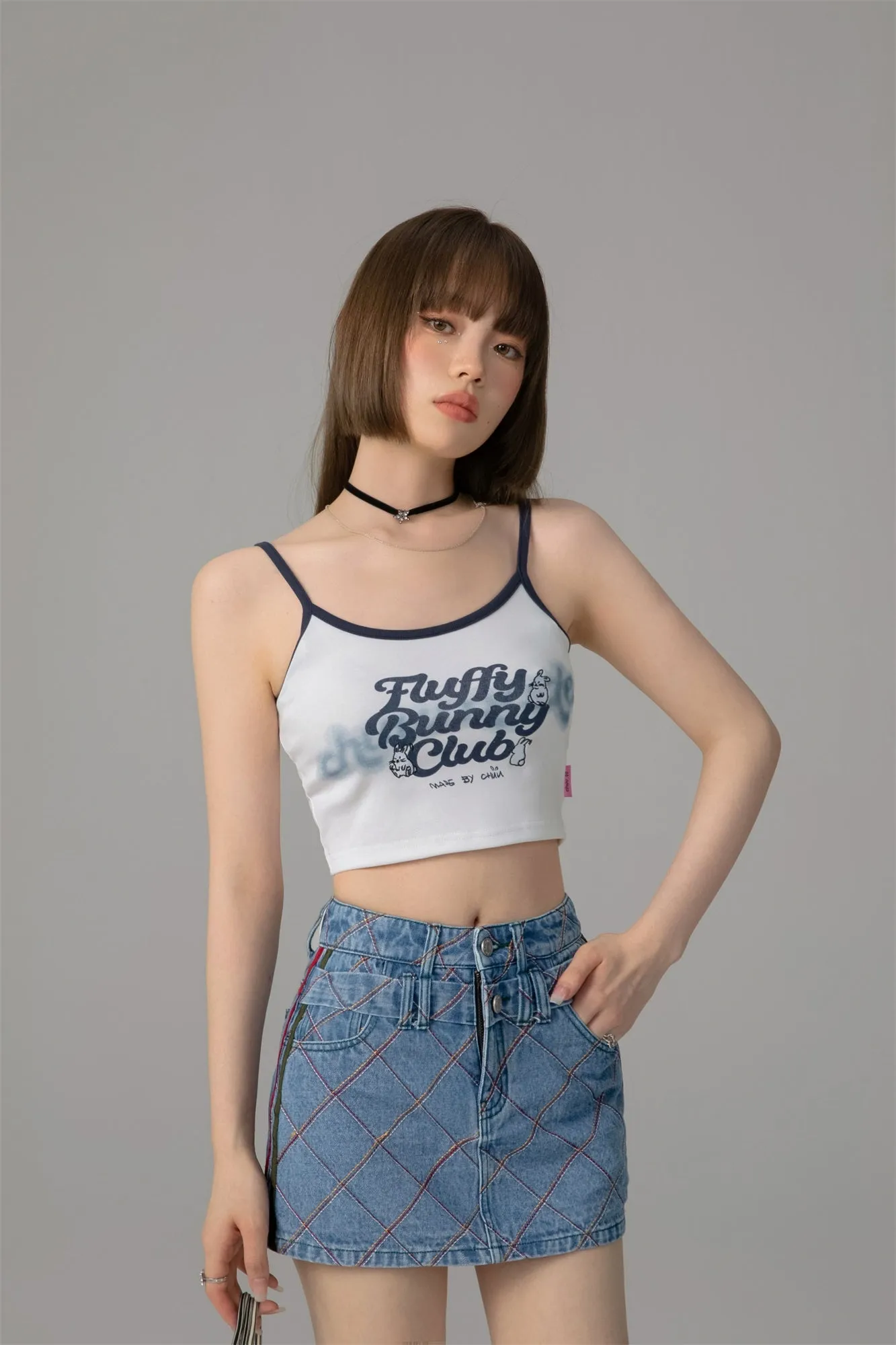 Bunny Club Cropped Cami Top