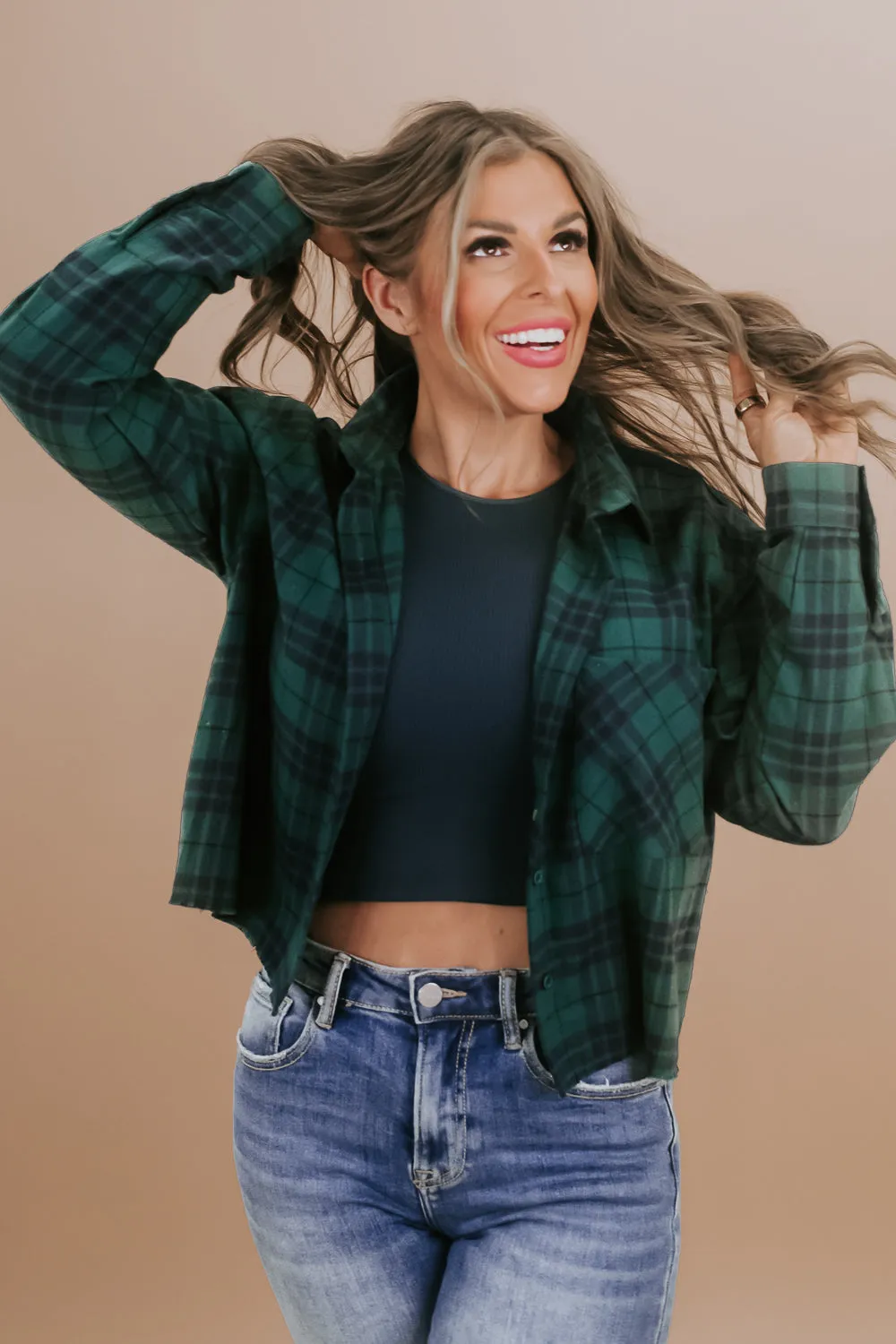 By The Fire Flannel, Green