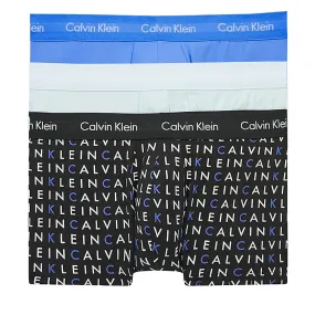 Calvin Klein 3er Pack Low Rise Trunk Cotton Stretch Boxershorts Zero Below Subdued Dark Lavendar