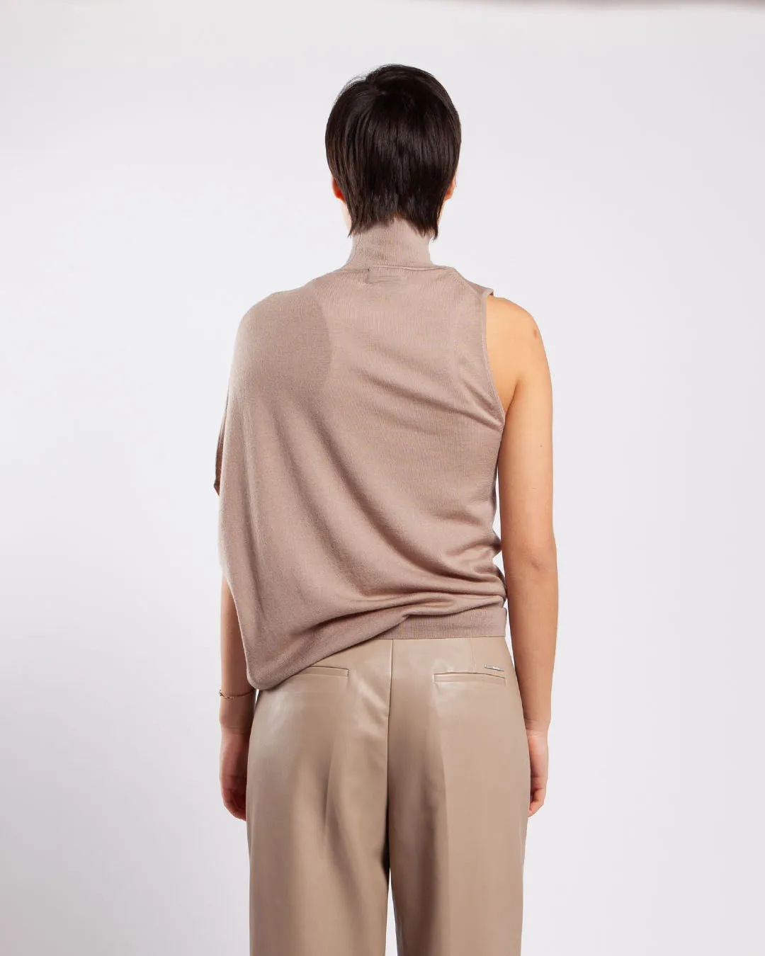 Calvin Klein Asymmetric Top Neutral Taupe