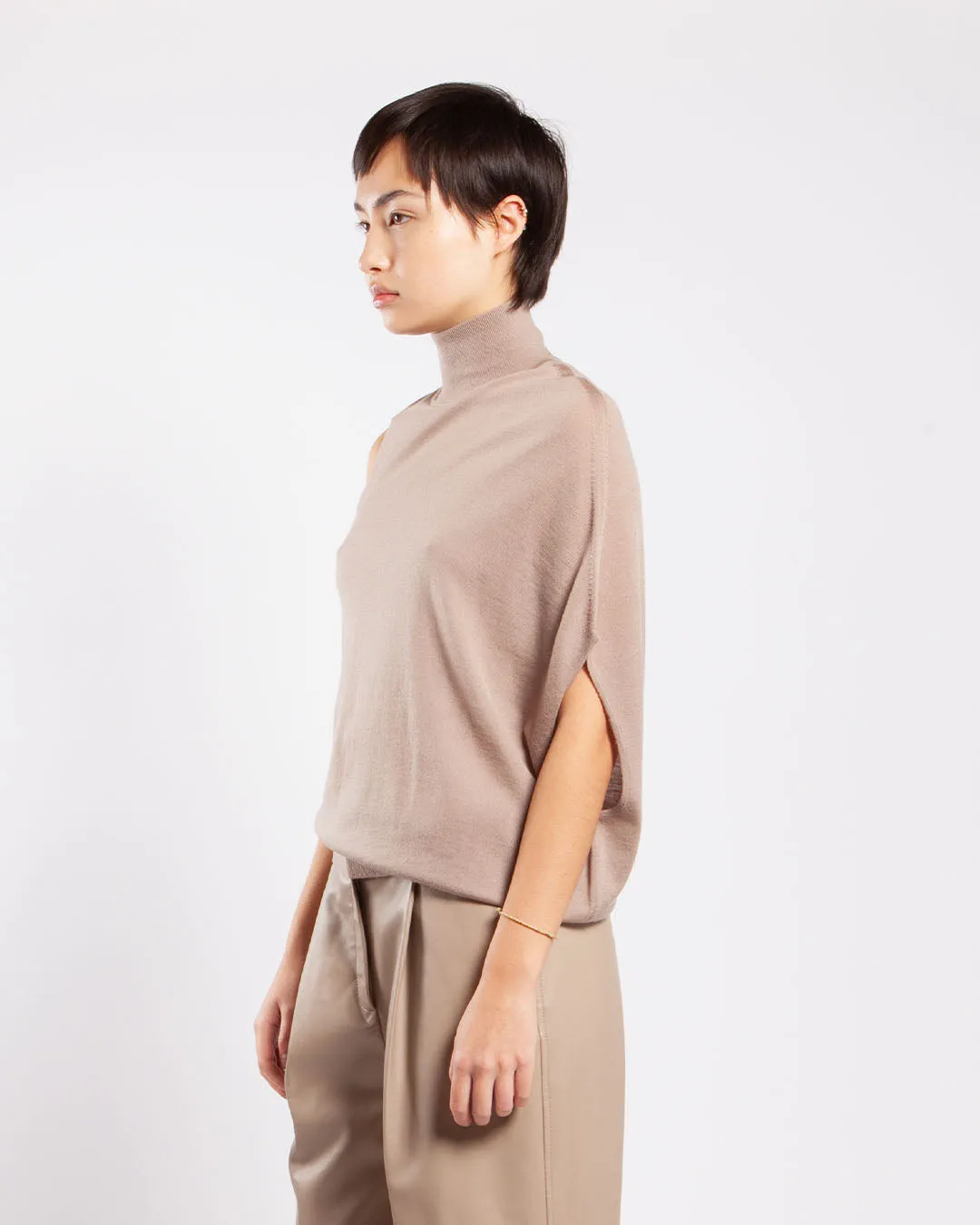 Calvin Klein Asymmetric Top Neutral Taupe