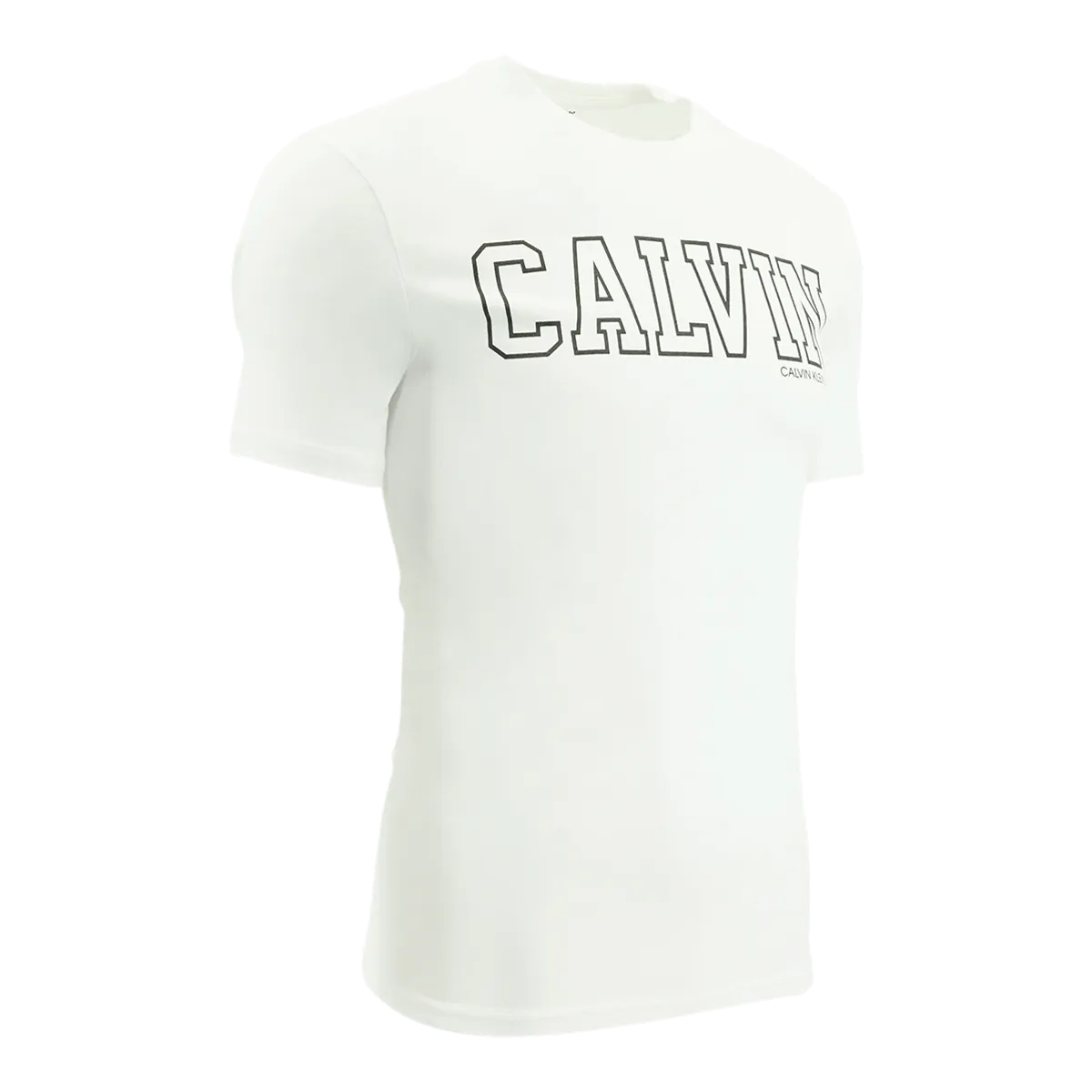 Calvin Klein Block Calvin Crew Neck Tee Brilliant White