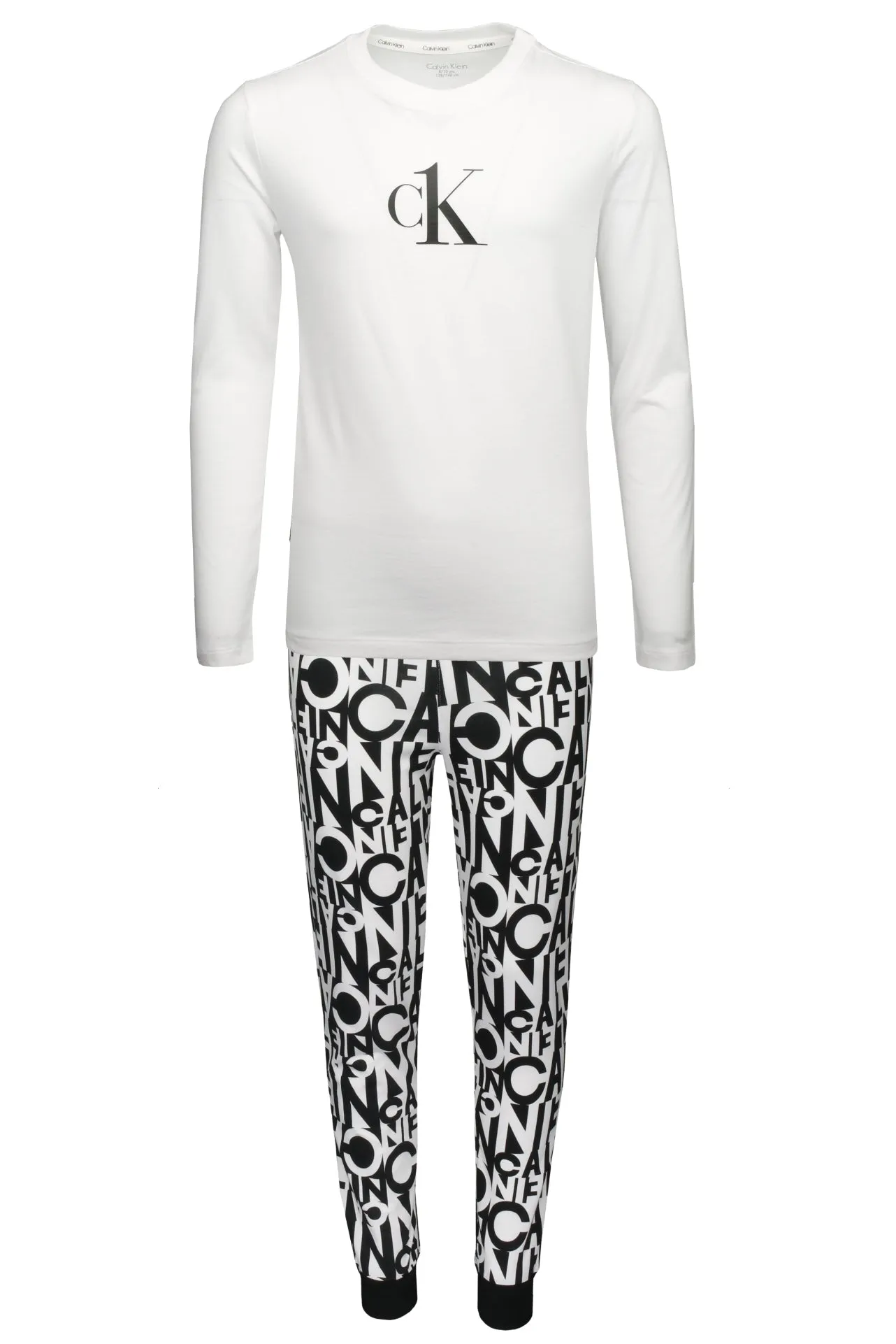 Calvin Klein Boys PJ/ Pyjama Set Long Sleeve Cuffed Pant